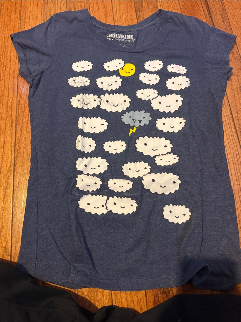 Auburn Line Navy Kids Cloud Graphic Tee